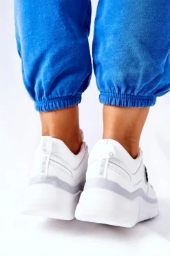Sportowe Buty Na Platformie Big Star II274314 Białe