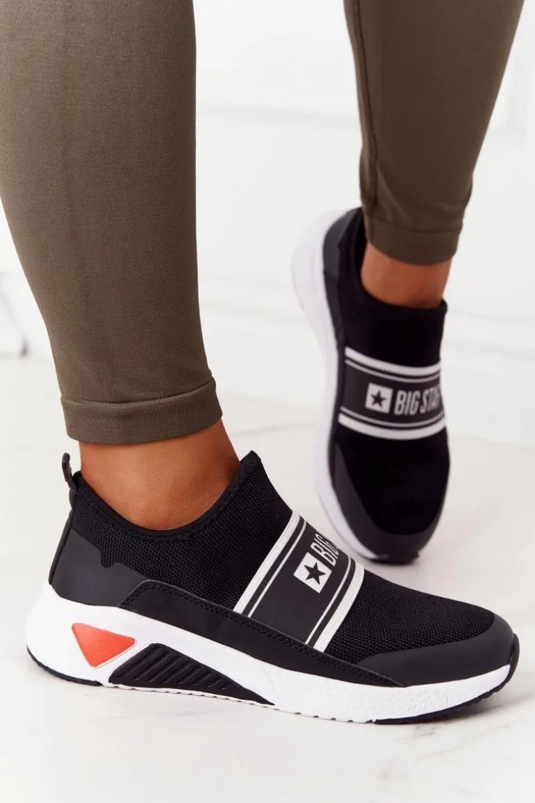 Sportowe Buty Slip-On Memory Foam Big Star HH274536 Czarne