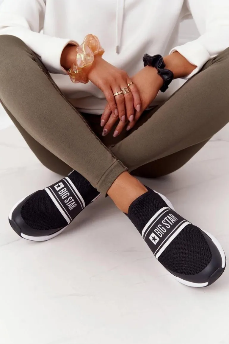 Sportowe Buty Slip-On Memory Foam Big Star HH274536 Czarne
