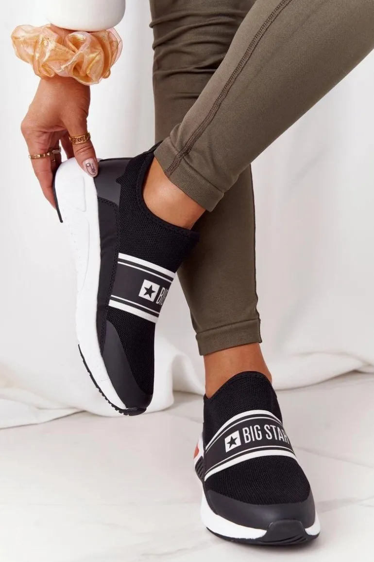 Sportowe Buty Slip-On Memory Foam Big Star HH274536 Czarne