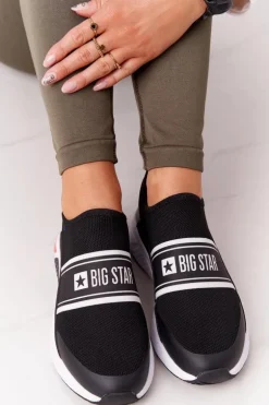 Sportowe Buty Slip-On Memory Foam Big Star HH274536 Czarne