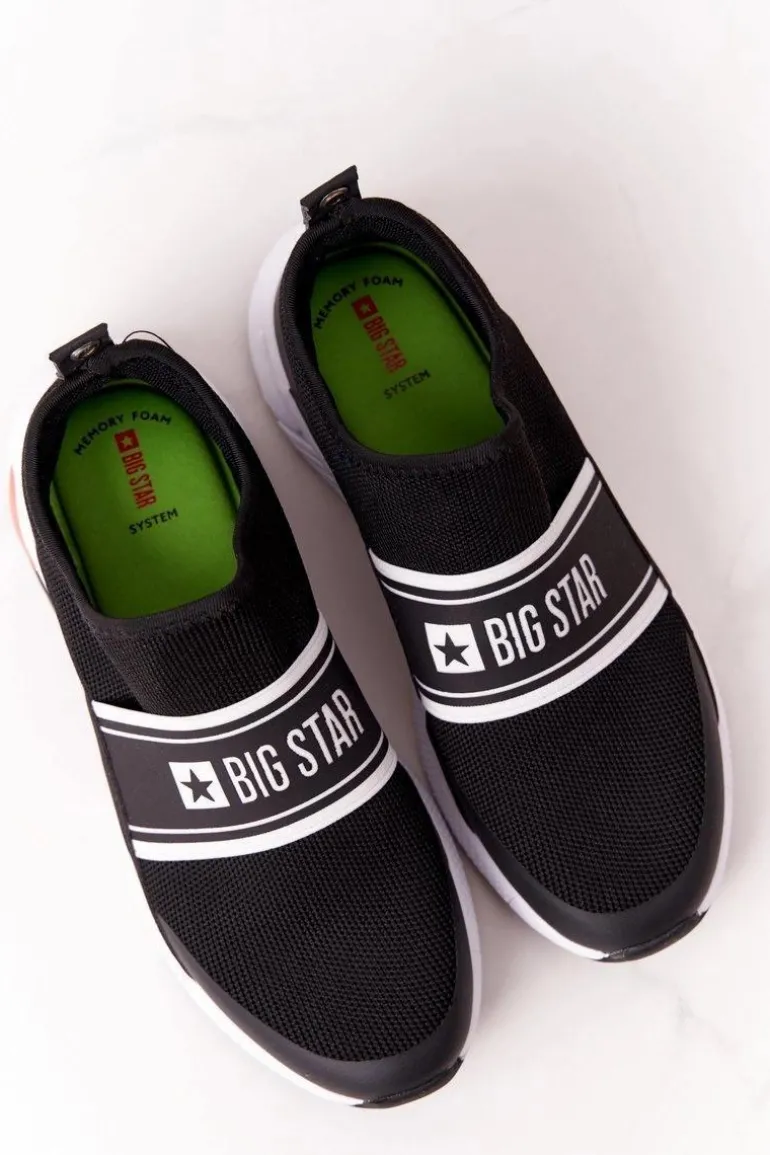 Sportowe Buty Slip-On Memory Foam Big Star HH274536 Czarne