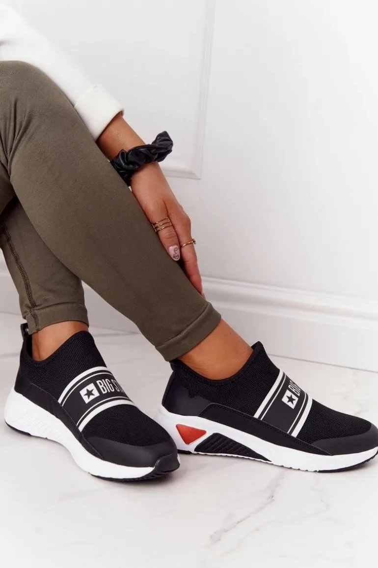 Sportowe Buty Slip-On Memory Foam Big Star HH274536 Czarne