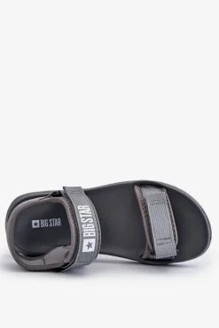 Sportowe Męskie Sandały Big Star HH174843 Szare