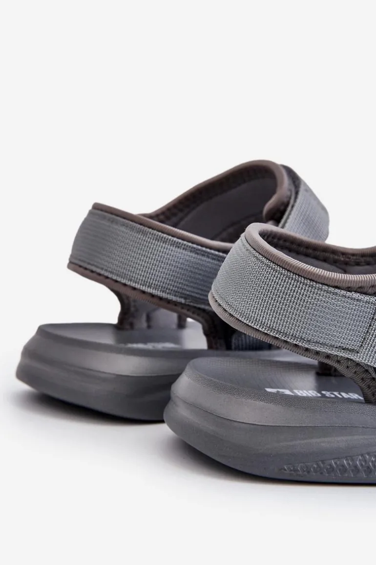 Sportowe Męskie Sandały Big Star HH174843 Szare