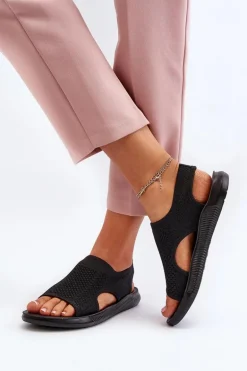 Sportowe Sandały Damskie Czarne Cesys