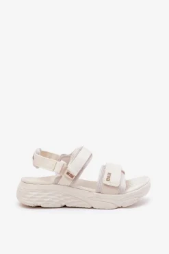 Sportowe Sandały Damskie Na Platformie Big Star RR274A076 Beżowe