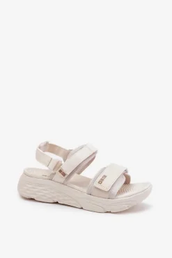 Sportowe Sandały Damskie Na Platformie Big Star RR274A076 Beżowe