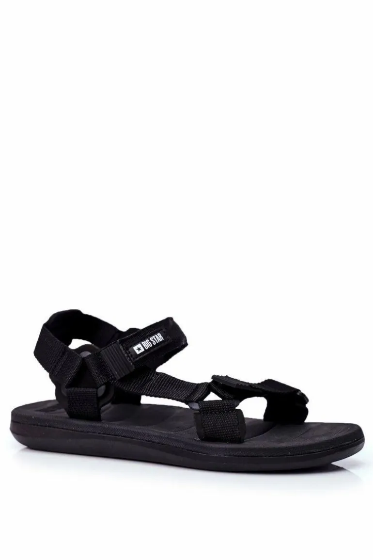 Sportowe Sandały Męskie Czarne Big Star FF174499