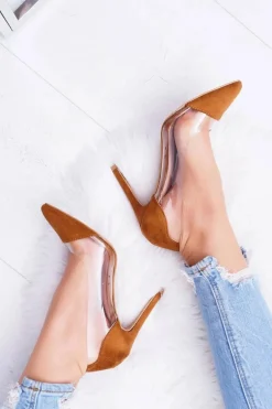 Szpilki Damskie Transparentne W Szpic Camel Live