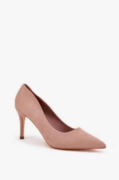 Szpilki Z Eko Zamszu Khaki Vannith