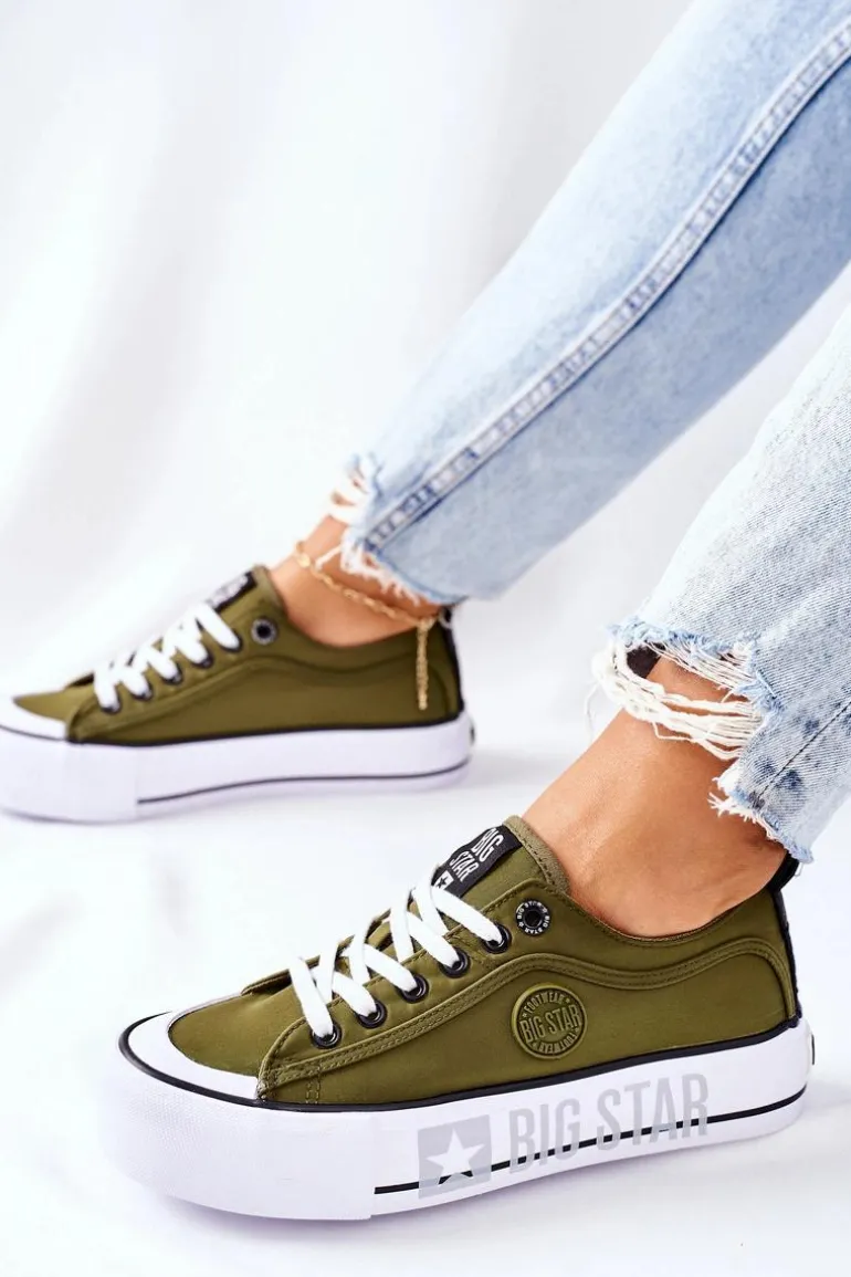 Tenisówki Na Platformie BIG STAR II274024 Khaki