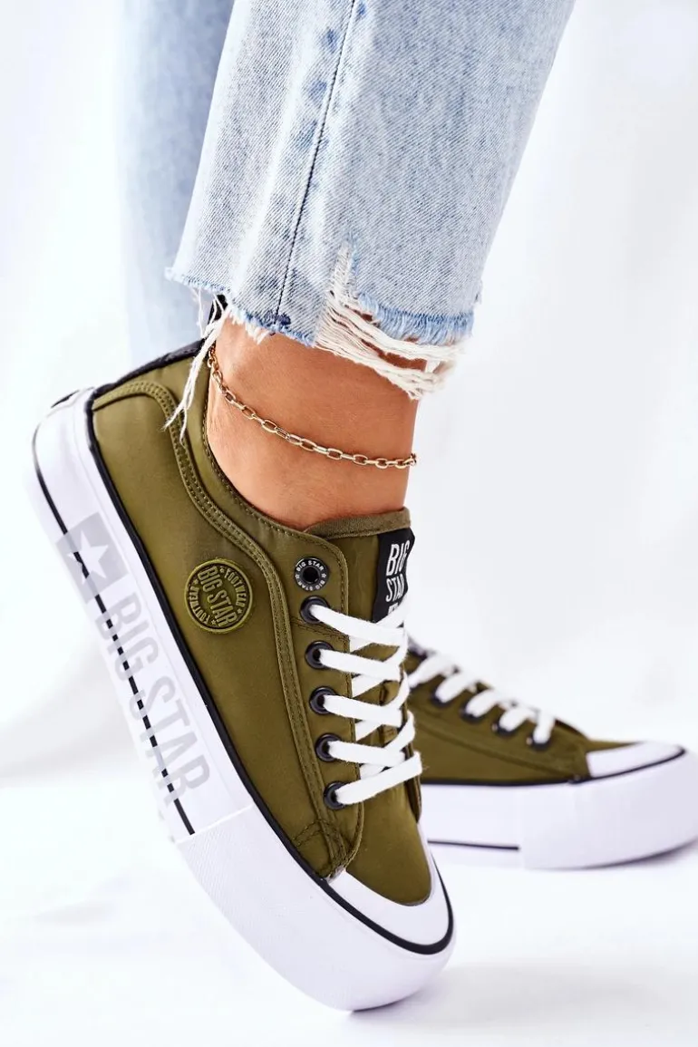 Tenisówki Na Platformie BIG STAR II274024 Khaki
