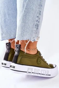Tenisówki Na Platformie BIG STAR II274024 Khaki