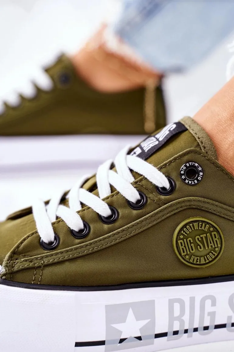 Tenisówki Na Platformie BIG STAR II274024 Khaki