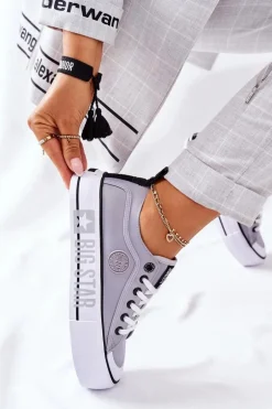 Tenisówki Na Platformie BIG STAR II274023 Szare