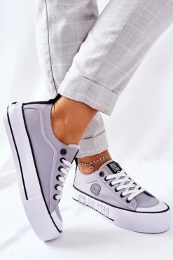 Tenisówki Na Platformie BIG STAR II274023 Szare