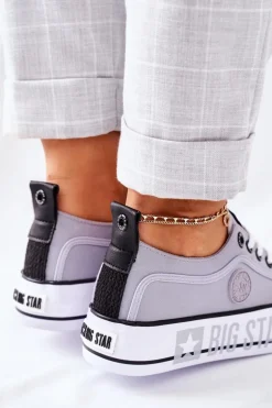 Tenisówki Na Platformie BIG STAR II274023 Szare