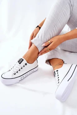 Tenisówki Na Platformie BIG STAR II274021 Białe