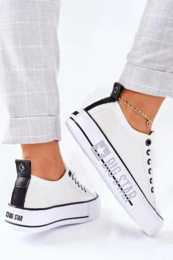 Tenisówki Na Platformie BIG STAR II274021 Białe