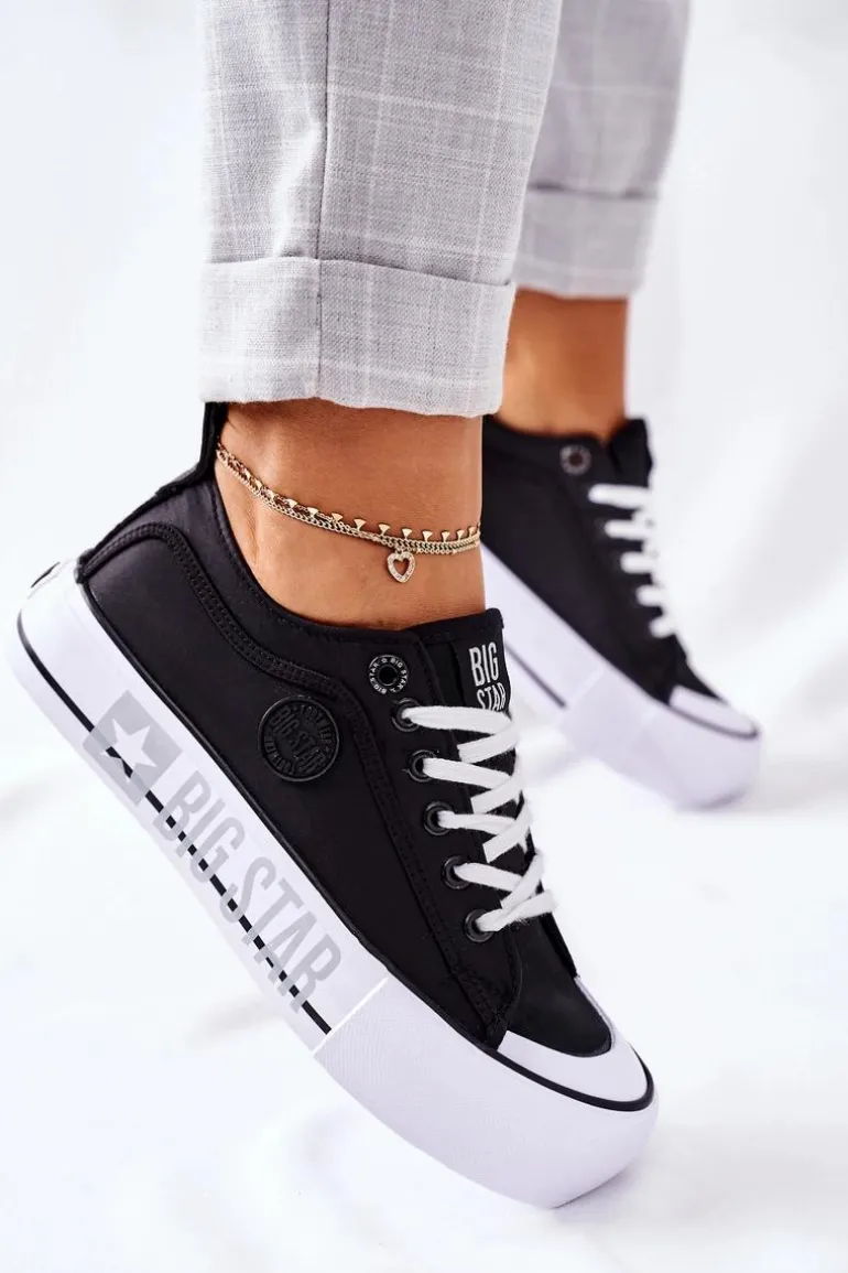 Tenisówki Na Platformie BIG STAR II274019 Czarne