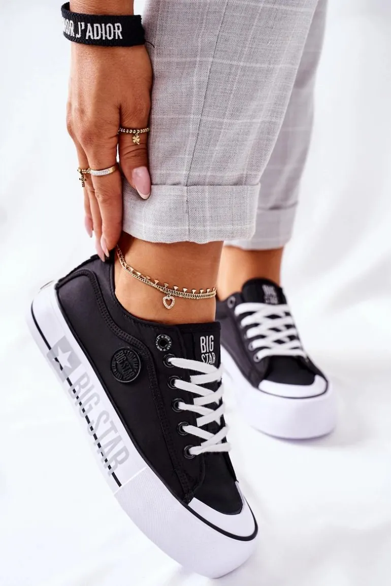 Tenisówki Na Platformie BIG STAR II274019 Czarne