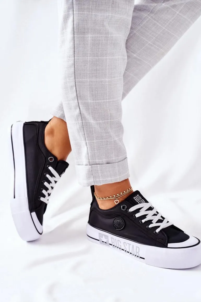 Tenisówki Na Platformie BIG STAR II274019 Czarne