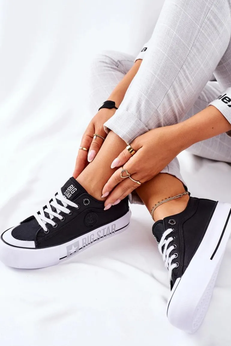 Tenisówki Na Platformie BIG STAR II274019 Czarne