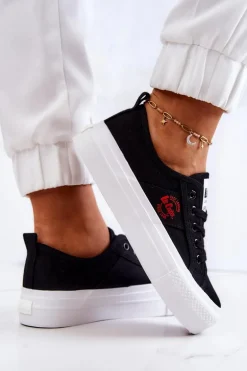 Tenisówki Na Platformie Lee Cooper LCW-22-31-0835L Czarne