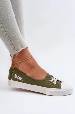 Tenisówki Trampki Damskie Lee Cooper LCW-24-31-2729 Zielone