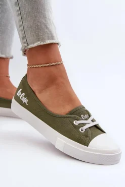 Tenisówki Trampki Damskie Lee Cooper LCW-24-31-2729 Zielone