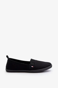 Tenisówki Trampki Slip-On Damskie Czarne Adrancia