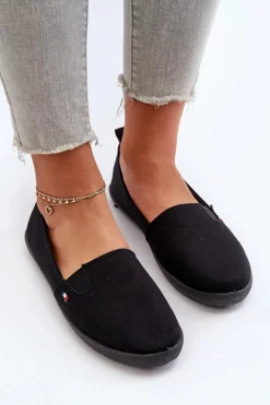 Tenisówki Trampki Slip-On Damskie Czarne Adrancia