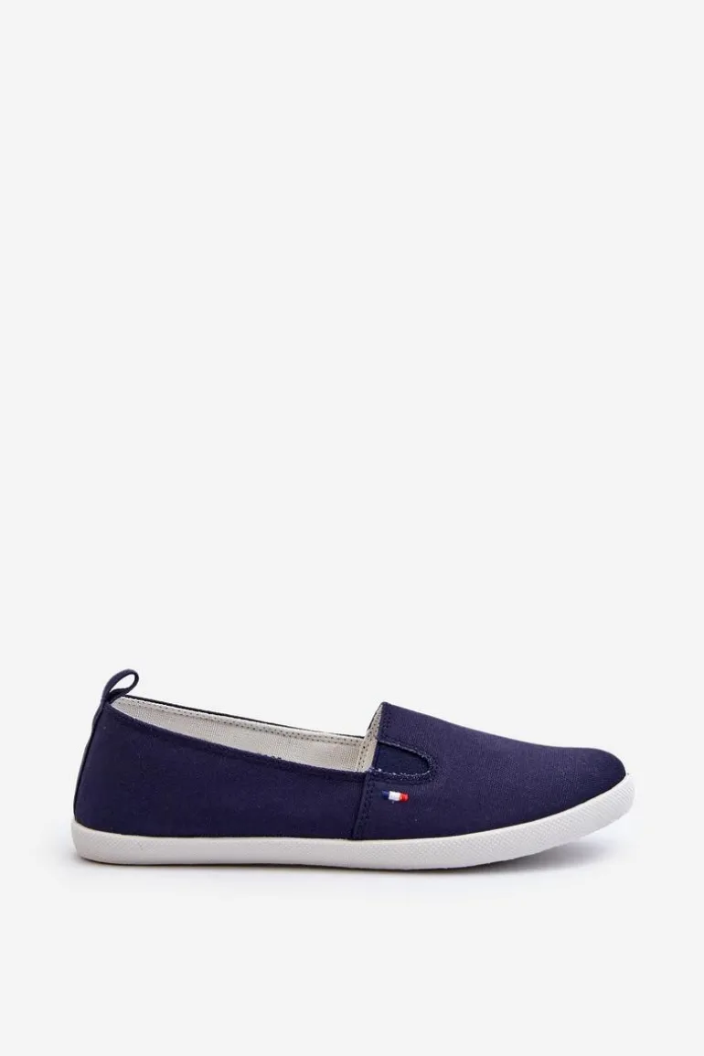 Tenisówki Trampki Slip-On Damskie Granatowe Adrancia