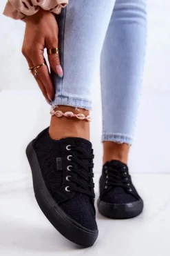 Trampki Ażurowe BIG STAR JJ274064 Czarne