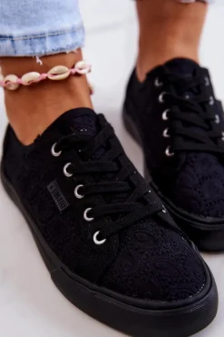 Trampki Ażurowe BIG STAR JJ274064 Czarne