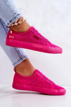 Trampki Ażurowe BIG STAR JJ274060 Różowe