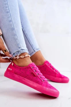 Trampki Ażurowe BIG STAR JJ274060 Różowe