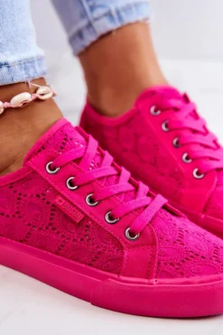 Trampki Ażurowe BIG STAR JJ274060 Różowe