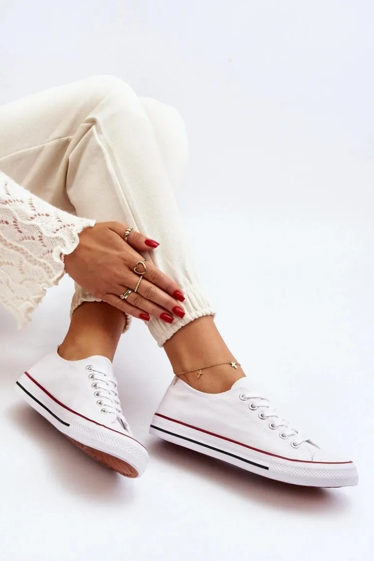 Trampki Damskie Białe Isiltara