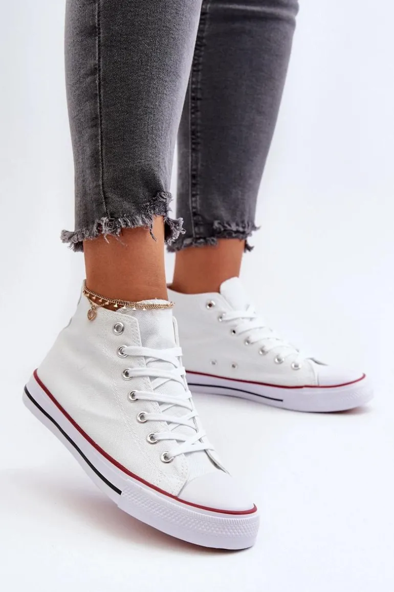 Trampki Damskie Białe Socerio