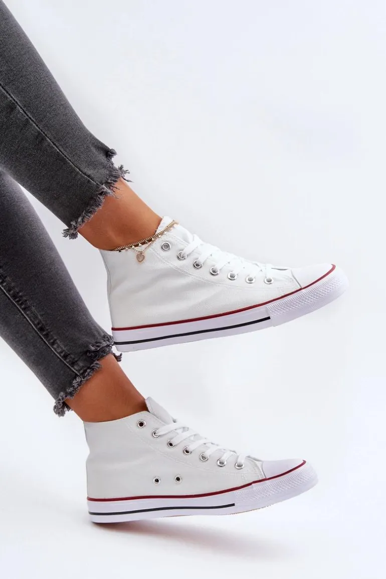 Trampki Damskie Białe Socerio