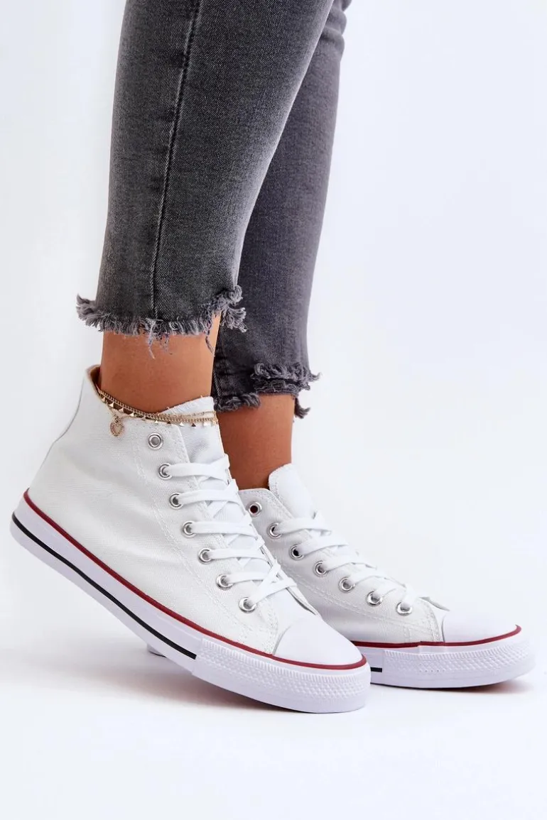 Trampki Damskie Białe Socerio