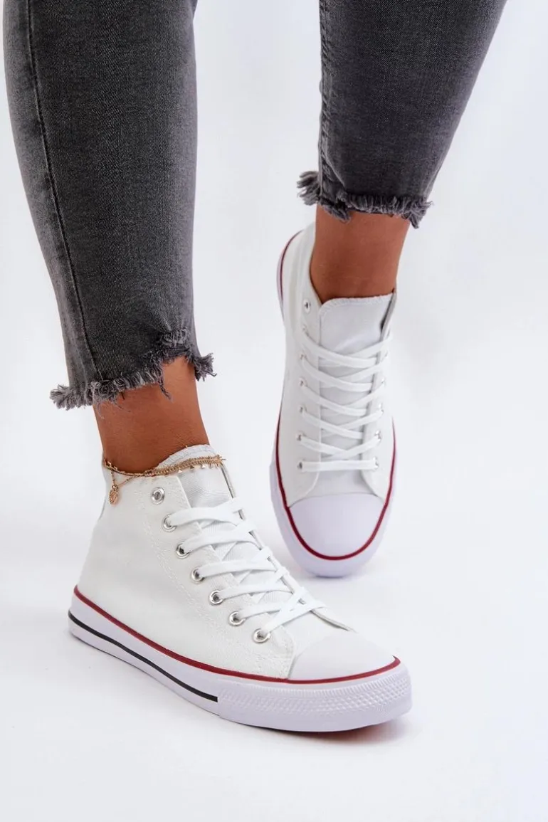 Trampki Damskie Białe Socerio