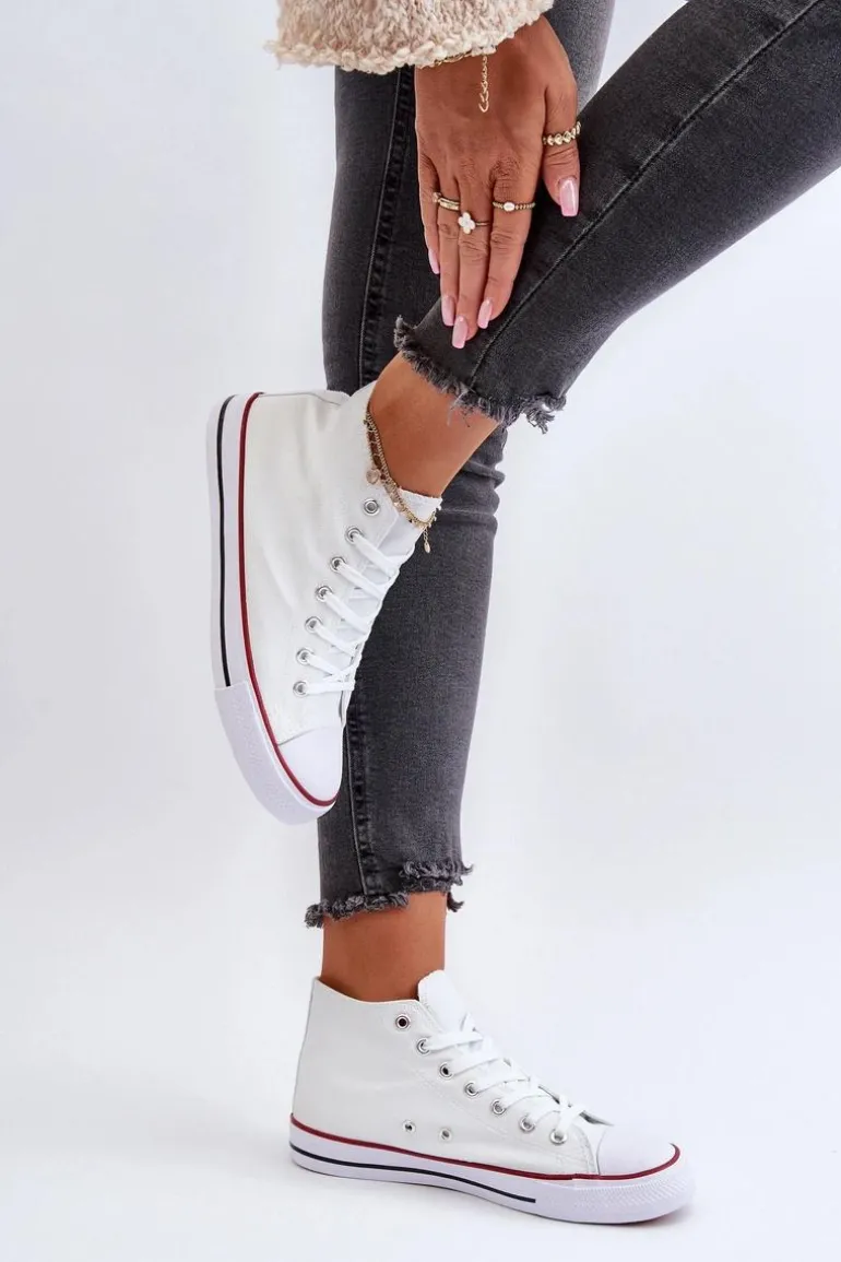 Trampki Damskie Białe Socerio