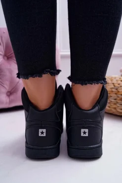 Trampki Damskie Big Star Wysokie Czarne EE274211