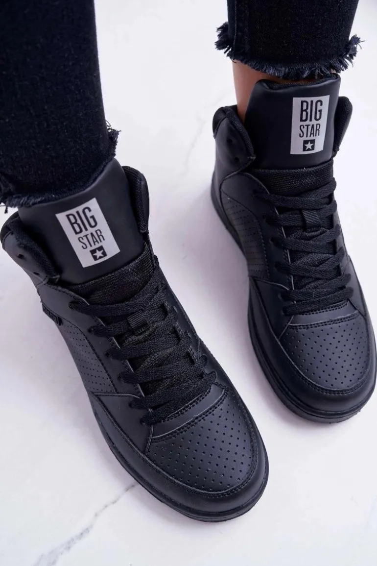 Trampki Damskie Big Star Wysokie Czarne EE274211