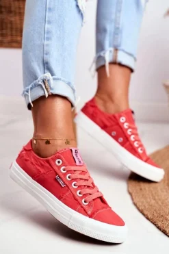 Trampki Damskie Big Star Czerwone DD274449