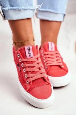 Trampki Damskie Big Star Czerwone DD274449