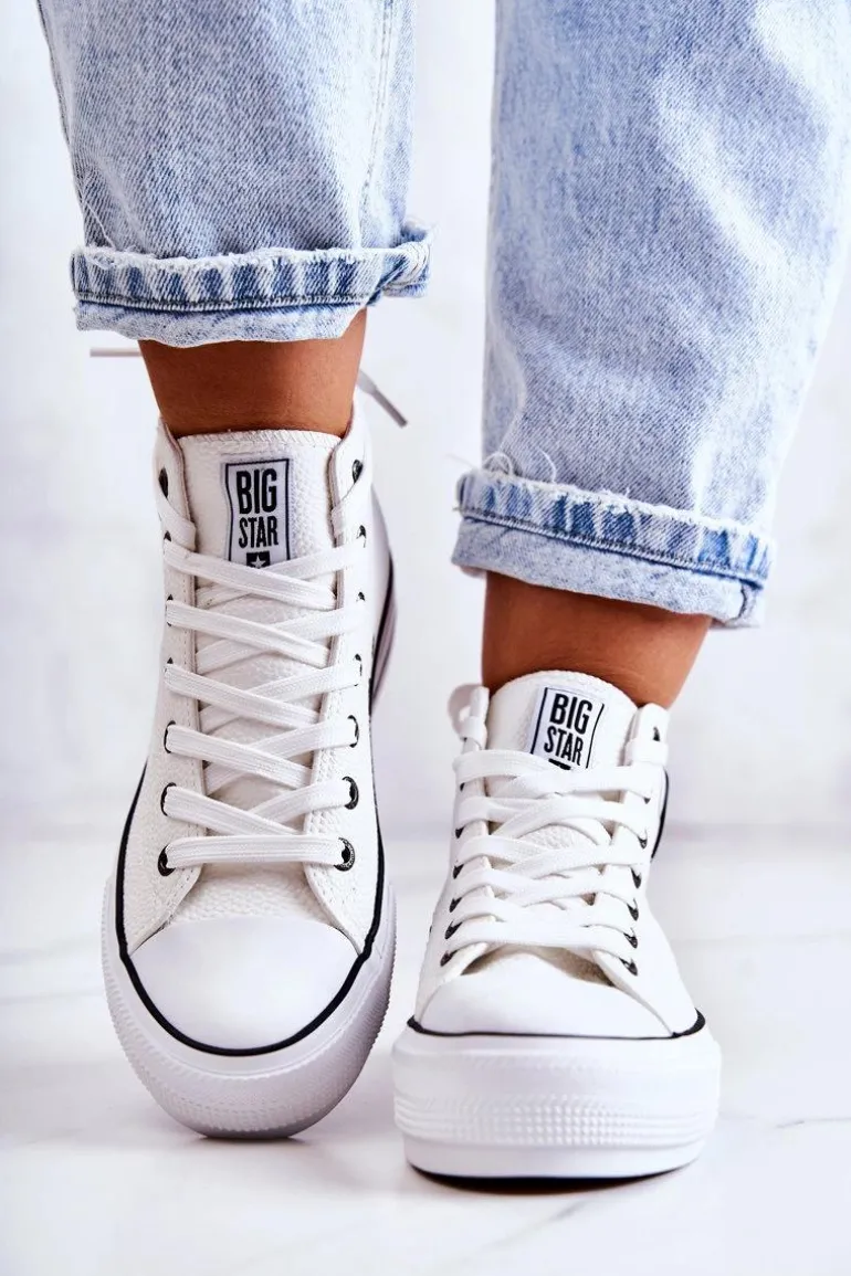Trampki Damskie Big Star Białe GG274013